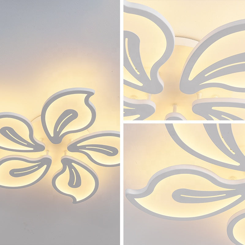 Πολυέλαιος LED με τηλεχειριστήριο JASMINE 66W, 5 πέταλα, κρύο/ζεστό/ουδέτερο φως, ρυθμιζόμενο, λευκός πολυέλαιος LED με τηλεχειριστήριο Προεπιλεγμένος τίτλος Alessandro Design