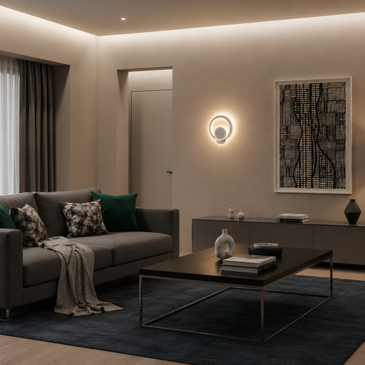 Urbanist λάμπα LED 19W Στρογγυλό Κρύο/Ζεστό/Ουδέτερο ελαφρύ ακρυλικό και λευκό μέταλλο
