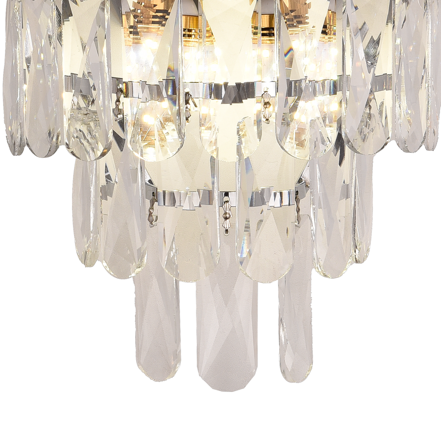 Επιτοίχιο φωτιστικό WINDSOR Cristal, 2x E14, Γυαλιστερό Chrome Φωτιστικά εσωτερικού χώρου Προεπιλεγμένος τίτλος Alessandro Design