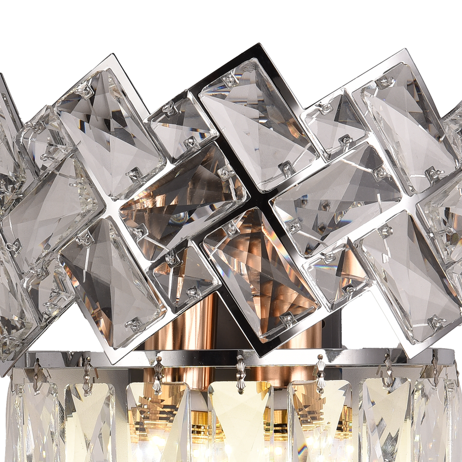 Επιτοίχιο φωτιστικό WINDSOR Cristal, 2x E14, Γυαλιστερό Chrome Φωτιστικά εσωτερικού χώρου Προεπιλεγμένος τίτλος Alessandro Design