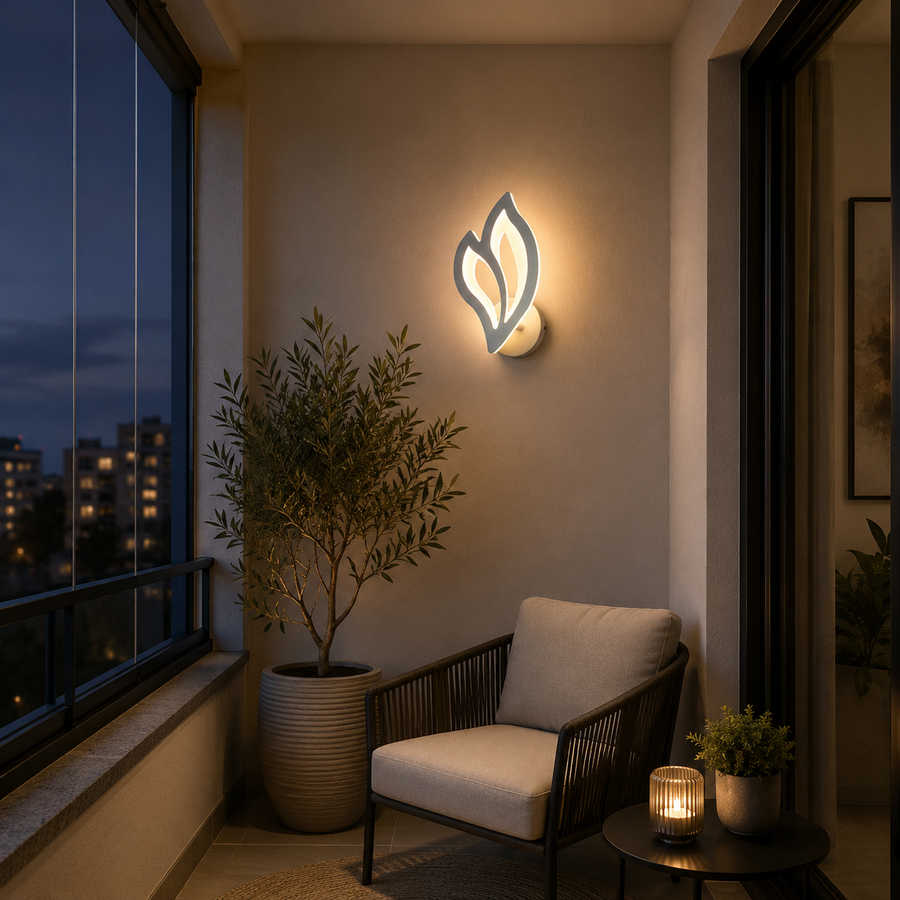 Λάμπα LED LILY 14W Petal Light Κρύο/Ζεστό/Ουδέτερο ακρυλικό και λευκό μέταλλο
