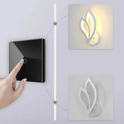 Επιτοίχιο φωτιστικό LED LILY 14W Petal Κρύο/Ζεστό/Ουδέτερο φως Ακρυλικό και Λευκό Μέταλλο Φωτιστικά εσωτερικού χώρου Προεπιλεγμένος τίτλος Alessandro Design
