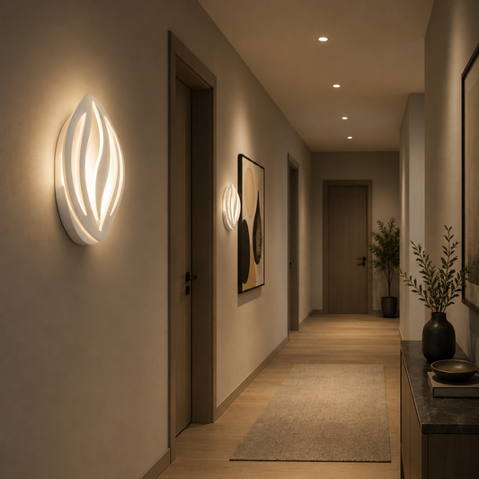 Λάμπα LED ORCHID 15W Πέταλο Κρύο/Ζεστό/Ουδέτερο Ακρυλικό Μεταλλικό Λευκό