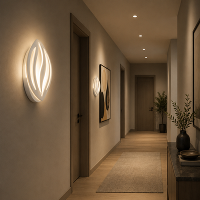 Λάμπα LED ORCHID 15W Πέταλο Κρύο/Ζεστό/Ουδέτερο Ακρυλικό Μεταλλικό Λευκό