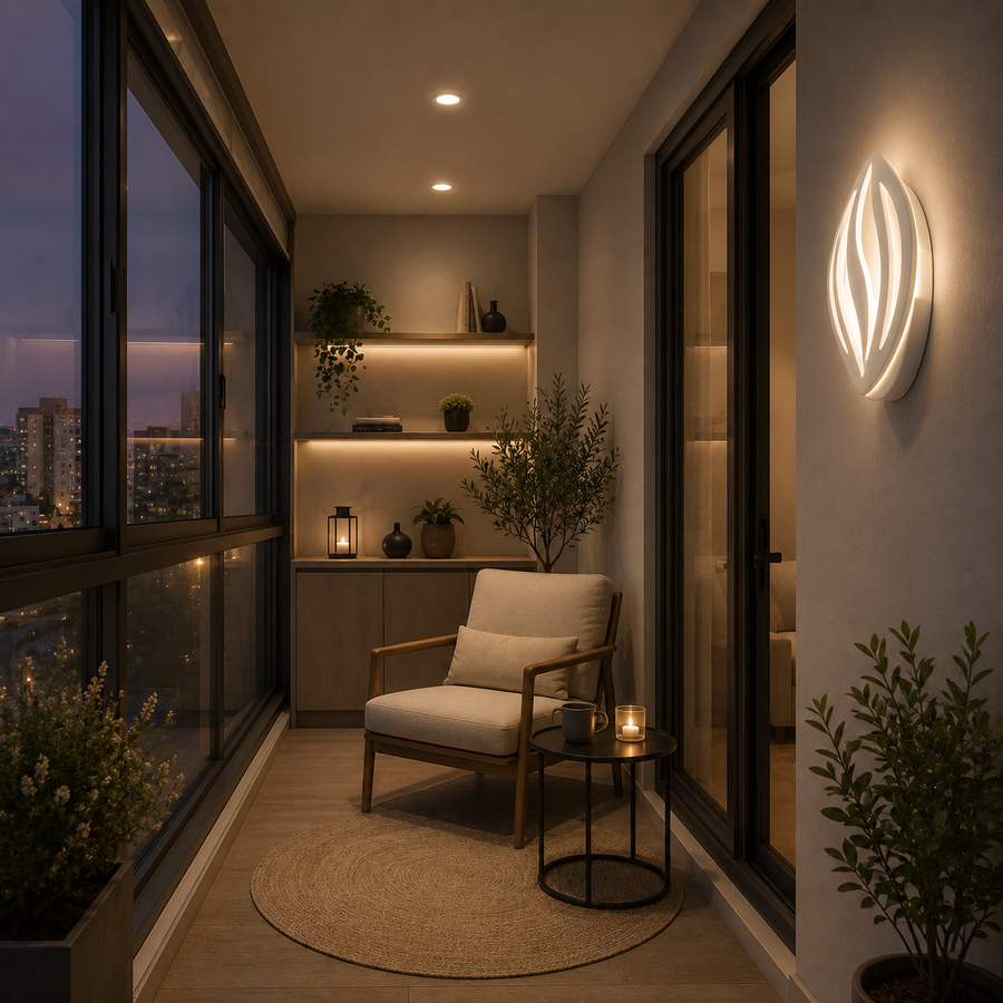 Λάμπα LED ORCHID 15W Πέταλο Κρύο/Ζεστό/Ουδέτερο Ακρυλικό Μεταλλικό Λευκό