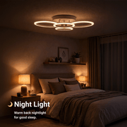 Πολυέλαιος LED με τηλεχειριστήριο BETTY 43W, 4 κύκλοι, κρύο/θερμό/ουδέτερο φως, ρυθμιζόμενο, λευκός πολυέλαιος LED με τηλεχειριστήριο Προεπιλεγμένος τίτλος Alessandro Design