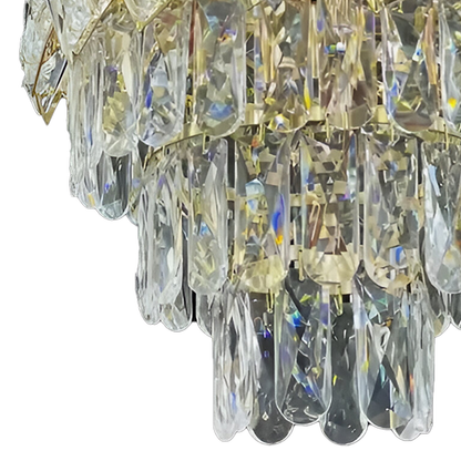Crystal Chandelier WINDSOR Petito 3xE14, Διάμετρος 29cm, Γυαλιστερό χρυσό, Ρυθμιζόμενο ύψος, Μεταλλικοί και Κρυστάλλινοι Πολυέλαιοι Κρυστάλλινοι Προεπιλεγμένος τίτλος Alessandro Design