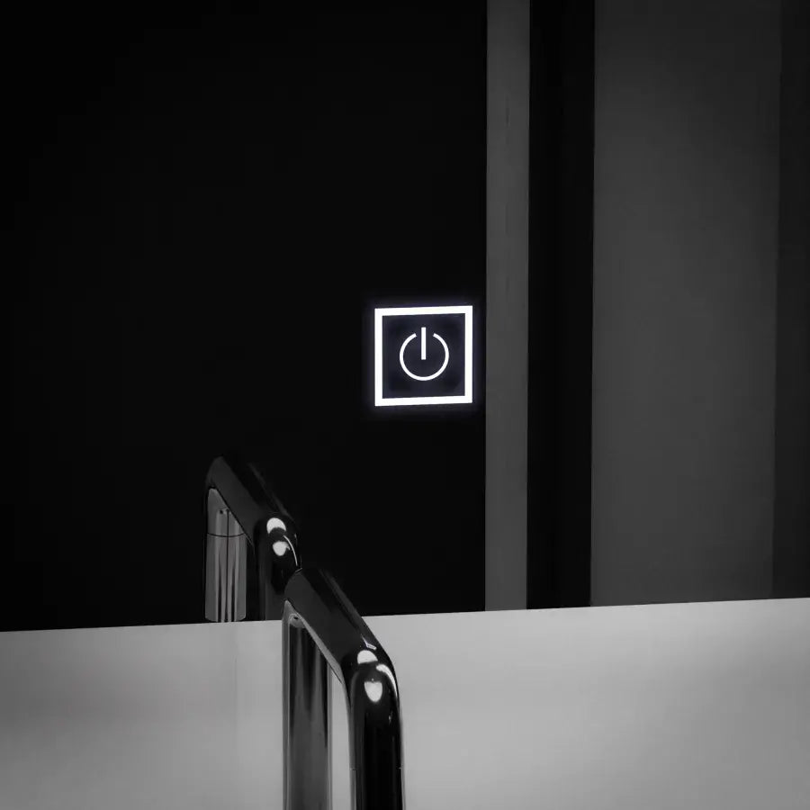 Ορθογώνιος καθρέφτης LED, 60x80 cm, Getame Touch Simple LED καθρέφτης Προεπιλεγμένος τίτλος Alessandro Design