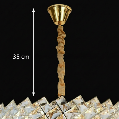 Crystal Chandelier WINDSOR Nobile 5xE14, Διάμετρος 39cm, Γυαλιστερό χρυσό, Ρυθμιζόμενο ύψος Crystal Chandeliers Προεπιλεγμένος τίτλος Alessandro Design