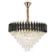 Crystal Chandelier VERSAILLES Magno 8xE14, Διάμετρος 60cm, Μαύρο και Χρυσό, Ρυθμιζόμενο ύψος Crystal Chandeliers Προεπιλεγμένος τίτλος Alessandro Design