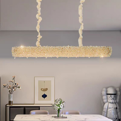 Κρυστάλλινος πολυέλαιος, PRAGUE Imperio, 35W, 96cm, Κρύο/Ζεστό/Ουδέτερο φως, Χρυσό, Ρυθμιζόμενο ύψος