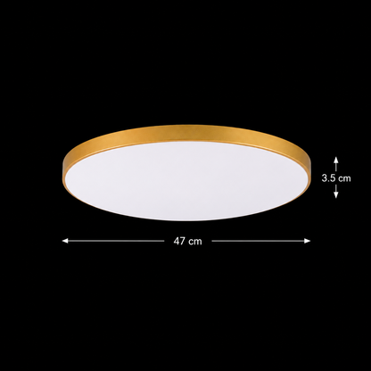 SOLIS LED φωτιστικό οροφής 47cm 48W Cold Light Gold