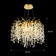 Crystal Chandelier WALTZ Serenade, 6xG9, Gold, 40cm, Ρυθμιζόμενο ύψος Crystal Chandeliers Προεπιλεγμένος τίτλος Alessandro Design