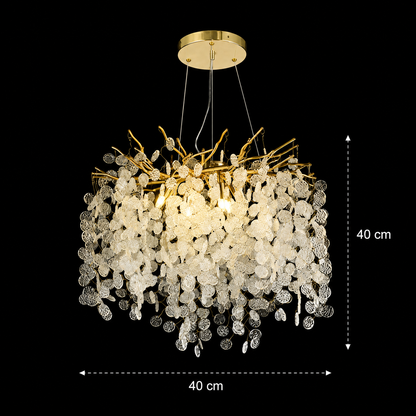 Crystal Chandelier WALTZ Serenade, 6xG9, Gold, 40cm, Ρυθμιζόμενο ύψος Crystal Chandeliers Προεπιλεγμένος τίτλος Alessandro Design