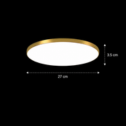 Φωτιστικό οροφής LED SOLIS 27cm 20W Cold Light Χρυσά φωτιστικά οροφής LED Προεπιλεγμένος τίτλος Alessandro Design