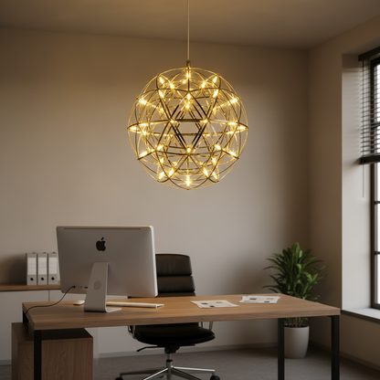 Crystal LED KILKENNY Culmino Πολυέλαιος, 144W, Neutral Light, Διάμετρος 60cm, Χρυσός