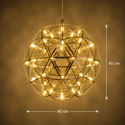 Crystal LED KILKENNY Culmino Πολυέλαιος, 144W, Neutral Light, Διάμετρος 60cm, Χρυσός