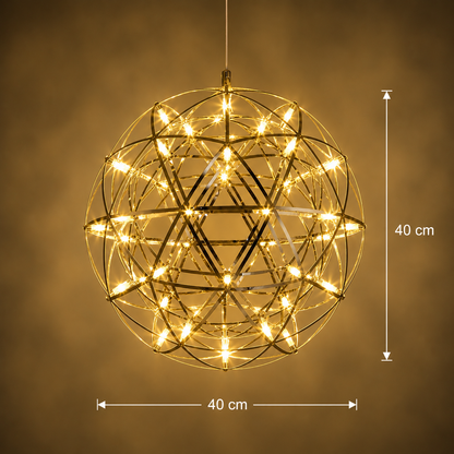 Crystal LED KILKENNY Culmino Πολυέλαιος, 144W, Neutral Light, Διάμετρος 60cm, Χρυσός
