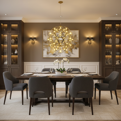 Crystal LED KILKENNY Culmino Πολυέλαιος, 144W, Neutral Light, Διάμετρος 60cm, Χρυσός
