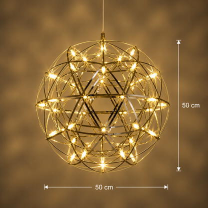 Crystal LED KILKENNY Culmino Πολυέλαιος, 144W, Neutral Light, Διάμετρος 60cm, Χρυσός