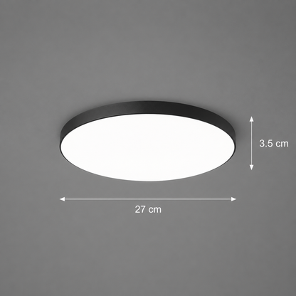 SOLIS LED φωτιστικό οροφής 27cm 20W Cold Light, Μαύρο