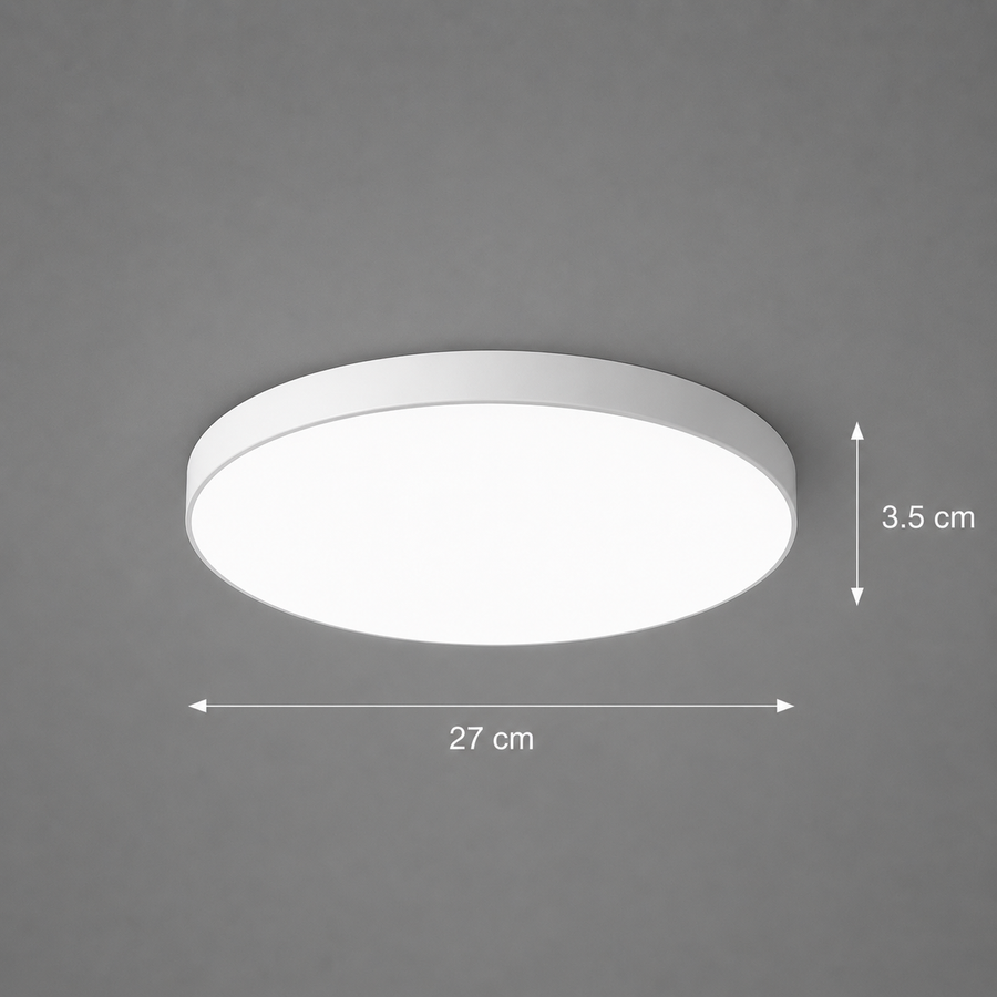 SOLIS LED φωτιστικό οροφής 27cm 20W Cold Light, Λευκό
