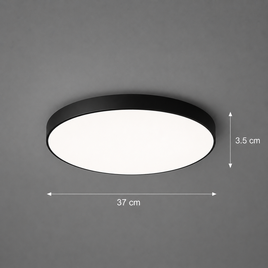 SOLIS LED φωτιστικό οροφής 37cm 32W Cold Light Μαύρο