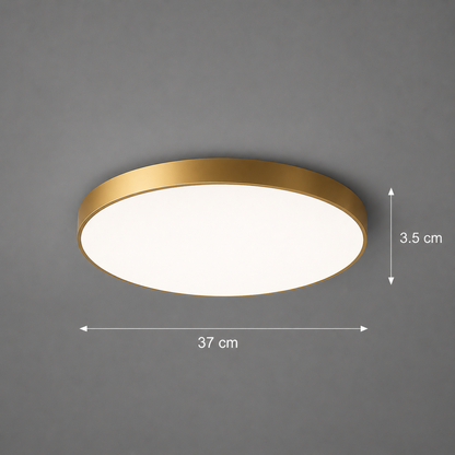 SOLIS LED φωτιστικό οροφής 37cm 33W Cold Light Gold