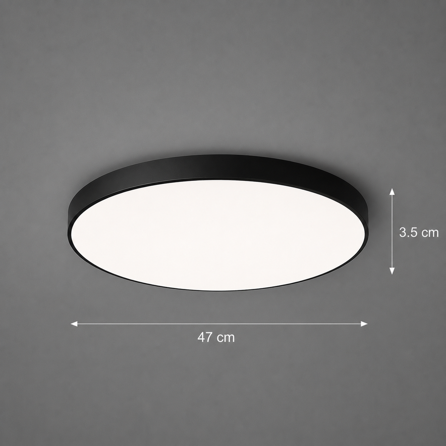 SOLIS LED φωτιστικό οροφής 47cm 70W Cold Light Μαύρο