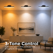 Φωτιστικό τοίχου BALATON LED, 10W, γραμμικό, Ζεστό/ουδέτερο/κρύο φως, γυαλιστερό χρώμιο