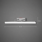 Φωτιστικό τοίχου BALATON LED, 10W, γραμμικό, Ζεστό/ουδέτερο/κρύο φως, γυαλιστερό χρώμιο