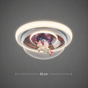 Πολυέλαιος LED UNICORN, 104W, 50cm, Κρύο/Ζεστό/Ουδέτερο φως, Ροζ