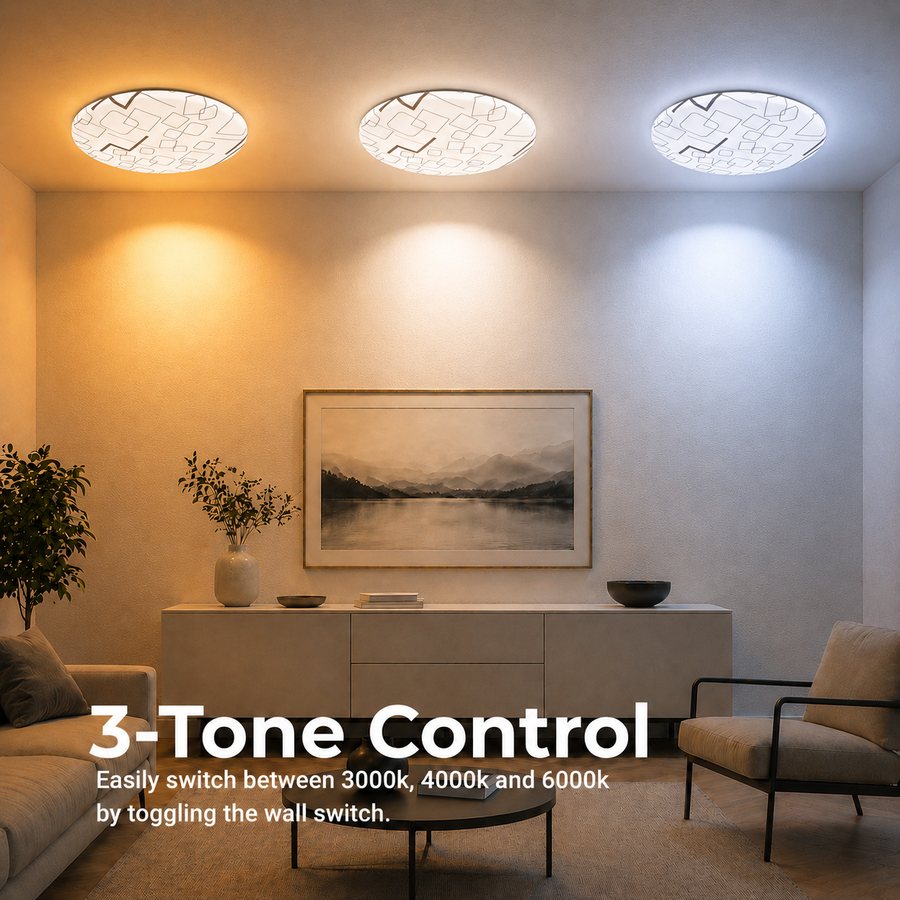 Plafonieră LED 23 cm, 22W, 3000K / 4000K / 6000K, Alb, Metal si Acril Plafoniere LED Default Title Alessandro Design