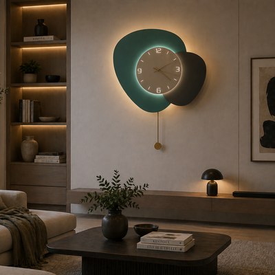 Luna Διακοσμητικό φωτιστικό τοίχου LED 83W Διάμετρος 120CM Κρύο/Ουδέτερο/Ζεστό φως Μαύρο