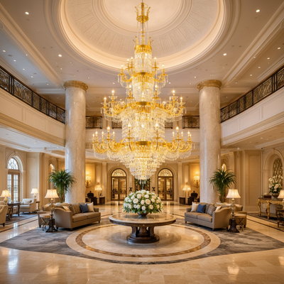 Crystal Chandelier CC8043/600H1800GD, Διάμετρος 60cm, Ύψος 180cm, Γυαλιστερό Χρυσό, Ρυθμιζόμενο Ύψος, Κομψή σχεδίαση