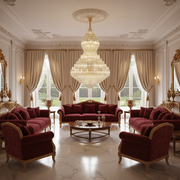 Candelabru Cristal VELVET Supremo, 69xE14, D150 cm, Auriu, Inaltime Reglabila, Metal si Cristal