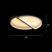Πολυέλαιος LED με τηλεχειριστήριο VECTOR ARCUS 52W, 2 Στοιχεία, Κρύο/Ζεστό/Ουδέτερο φως, Ρυθμιζόμενο, Μαύρο Λευκό, Μεταλλικό