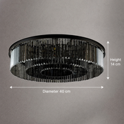 Crystal Chandelier Brady Ø40 cm, 6xE14, Grey Crystal Chandeliers Προεπιλεγμένος τίτλος Alessandro Design