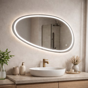 Καθρέφτης LED, 80x45cm, Disegno Touch Marcello, Demister System, Dimabila Mirrors Korman E Προεπιλεγμένος τίτλος Alessandro Design