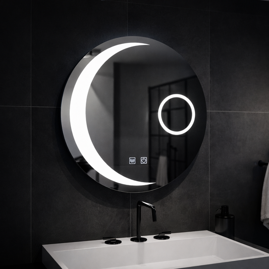 LED Στρογγυλός καθρέφτης, 60cm, Orbis Touch, Σύστημα Demister, Dimmable Mirrors Korman E Προεπιλεγμένος τίτλος Alessandro Design