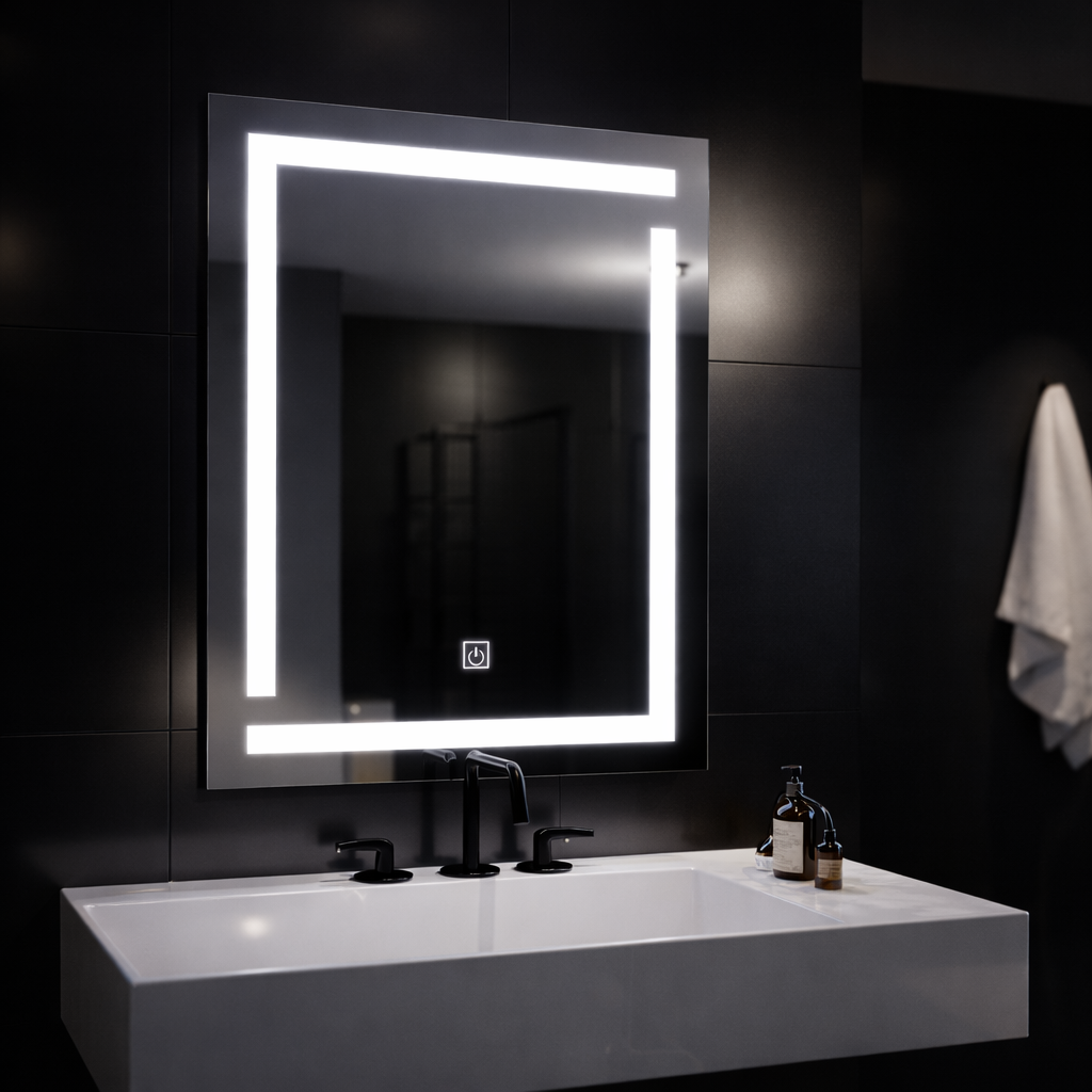 Καθρέφτης Giga LED, 60x80cm, 14W, Touch, 6000K Light Korman Mirrors E Προεπιλεγμένος τίτλος Alessandro Design