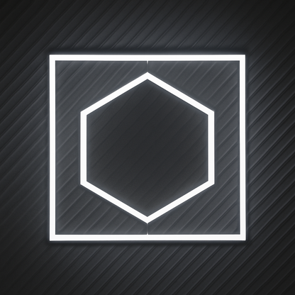 Κυψελοειδή φωτιστικό τοίχου Hexagon LED 1050mm X 1200mm