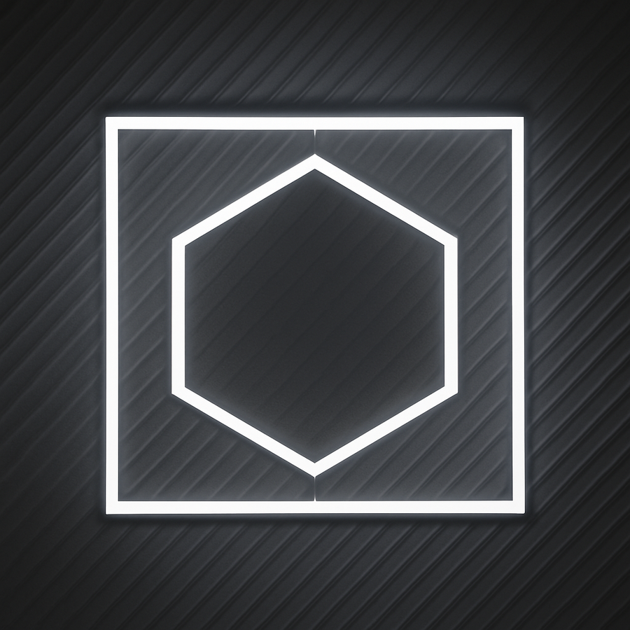Κυψελοειδή φωτιστικό τοίχου Hexagon LED 1050mm X 1200mm