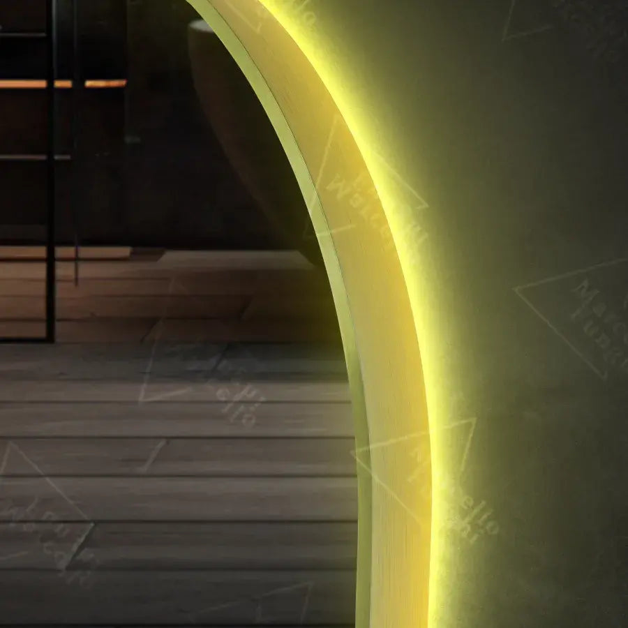 Οβάλ καθρέφτης LED, 60x80cm, Αισθητήρας Revin Marcello, Σύστημα Demister, Ρολόι & Θερμόμετρο, Dimmable Mirrors Marcello Προεπιλεγμένος τίτλος Alessandro Design