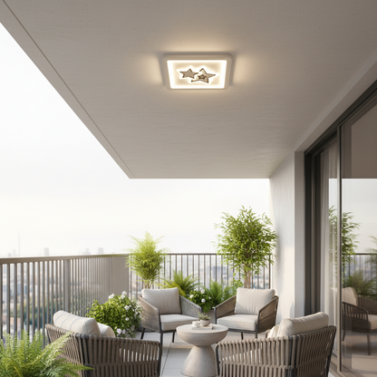 Πολυέλαιος LED KATHLEEN RGB 25W, Ζεστό/Ουδέτερο φως, Λευκό
