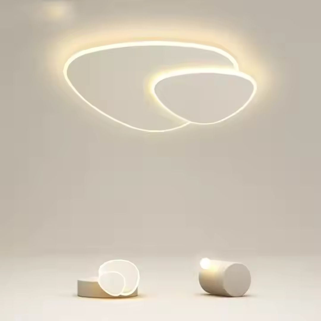 Πολυέλαιος LED με τηλεχειριστήριο FUTURA LUMINA 66W, Οβάλ, Κρύο/Ζεστό/Ουδέτερο φως, Ρυθμιζόμενο, Λευκός πολυέλαιος LED με τηλεχειριστήριο Προεπιλεγμένος τίτλος Alessandro Design