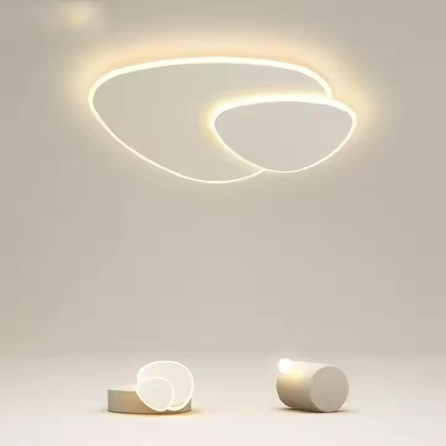 Πολυέλαιος LED με τηλεχειριστήριο FUTURA LUMINA 66W, Οβάλ, Κρύο/Ζεστό/Ουδέτερο φως, Ρυθμιζόμενο, Λευκός πολυέλαιος LED με τηλεχειριστήριο Προεπιλεγμένος τίτλος Alessandro Design
