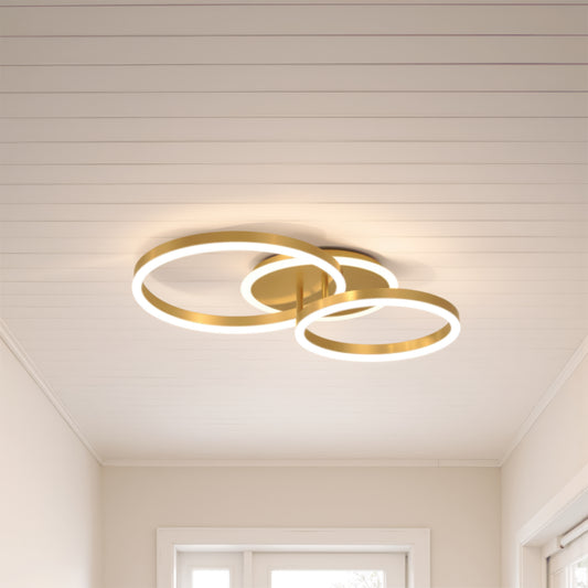 Πολυέλαιος LED με τηλεχειριστήριο RINOVA 66W, 2 κύκλοι, κρύο/θερμ/ουδέτερο φως, ρυθμιζόμενο, λαμπερό χρυσό LED πολυέλαιοι με τηλεχειριστήριο Προεπιλεγμένος τίτλος Alessandro Design