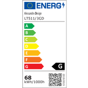 Πολυέλαιος LED με τηλεχειριστήριο RIGA LILITH 68W, 3 κύκλοι, κρύο/θερμ/ουδέτερο φως, ρυθμιζόμενο, λαμπερό χρυσό LED πολυέλαιοι με τηλεχειριστήριο Προεπιλεγμένος τίτλος Alessandro Design