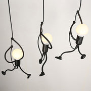 Lustra MODERNA, tip Pendul, FUNTASIA, Figurina, 3xE27, Inaltime Reglabila, Negru Lustre Industrial Default Title Alessandro Design